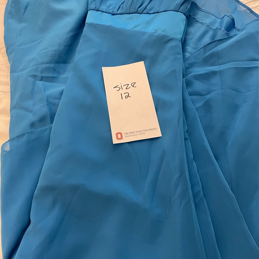 Bright Blue Chiffon Skirt